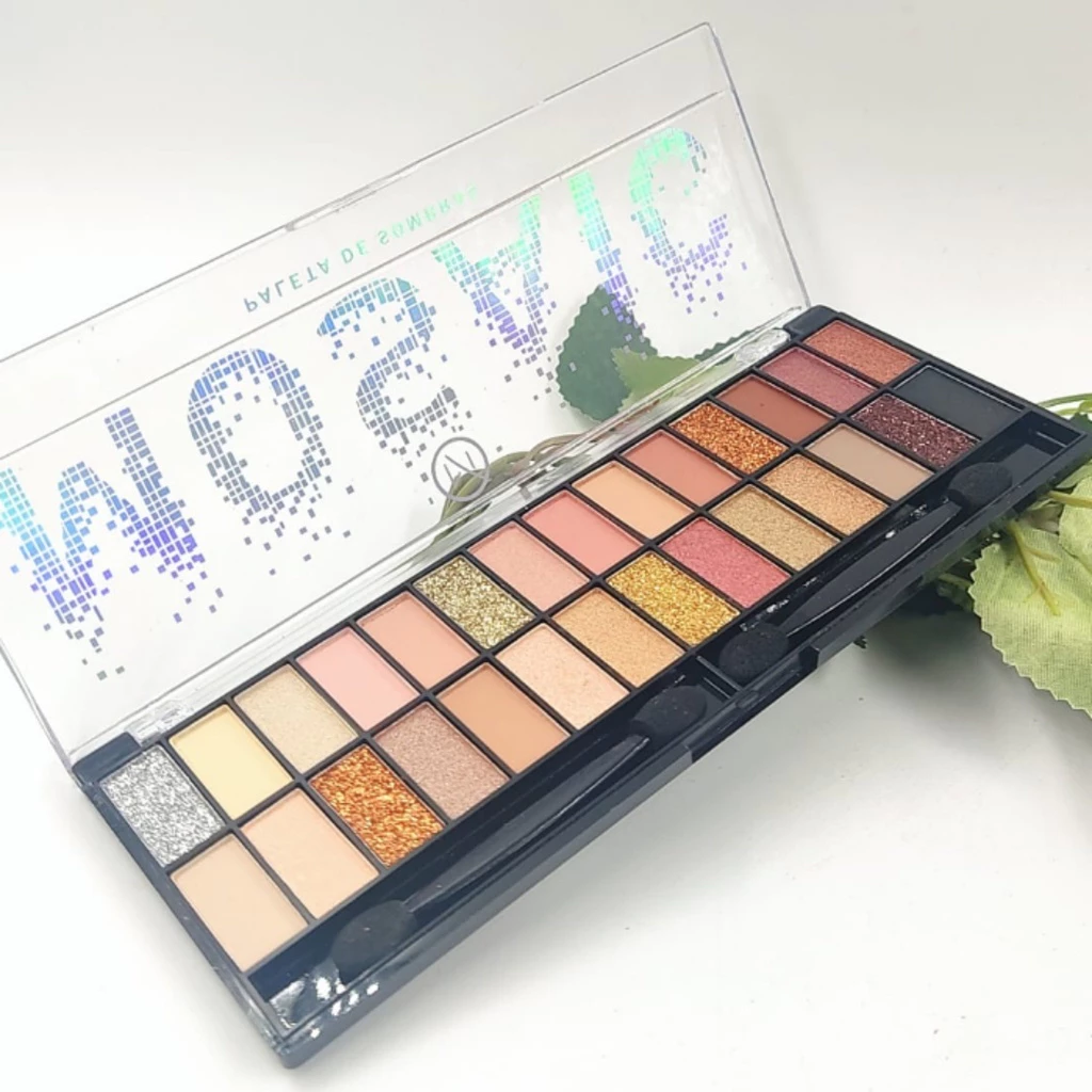 Paleta de sombras com 28 cores